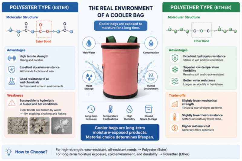 TPU Cooler ကျောပိုးအိတ် ထုတ်လုပ်သူ- Shell Material က ဘာကြောင့် အရေးကြီးတာလဲ။ TPU Cooler ကျောပိုးအိတ် ထုတ်လုပ်သူ- Shell Material က ဘာကြောင့် အရေးကြီးတာလဲ။