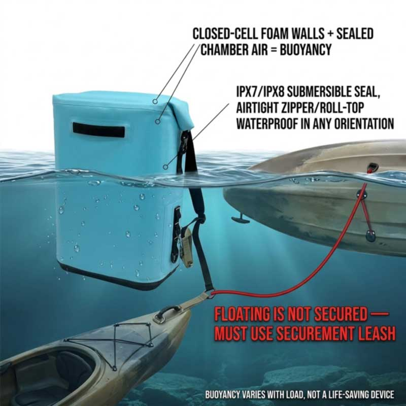 Kayak Cooler ကျောပိုးအိတ်များ- ရေစိုခံ၊ လှုပ်လှုပ်ရှားရှားနှင့် ကုန်းပတ်-အဆင်သင့် Kayak Cooler ကျောပိုးအိတ်များ- ရေစိုခံ၊ လှုပ်လှုပ်ရှားရှားနှင့် ကုန်းပတ်-အဆင်သင့်